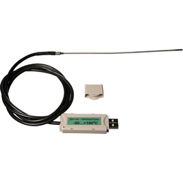 Цифровой USB-датчик температуры для химически агрессивных сред  (-50...+180 оС)